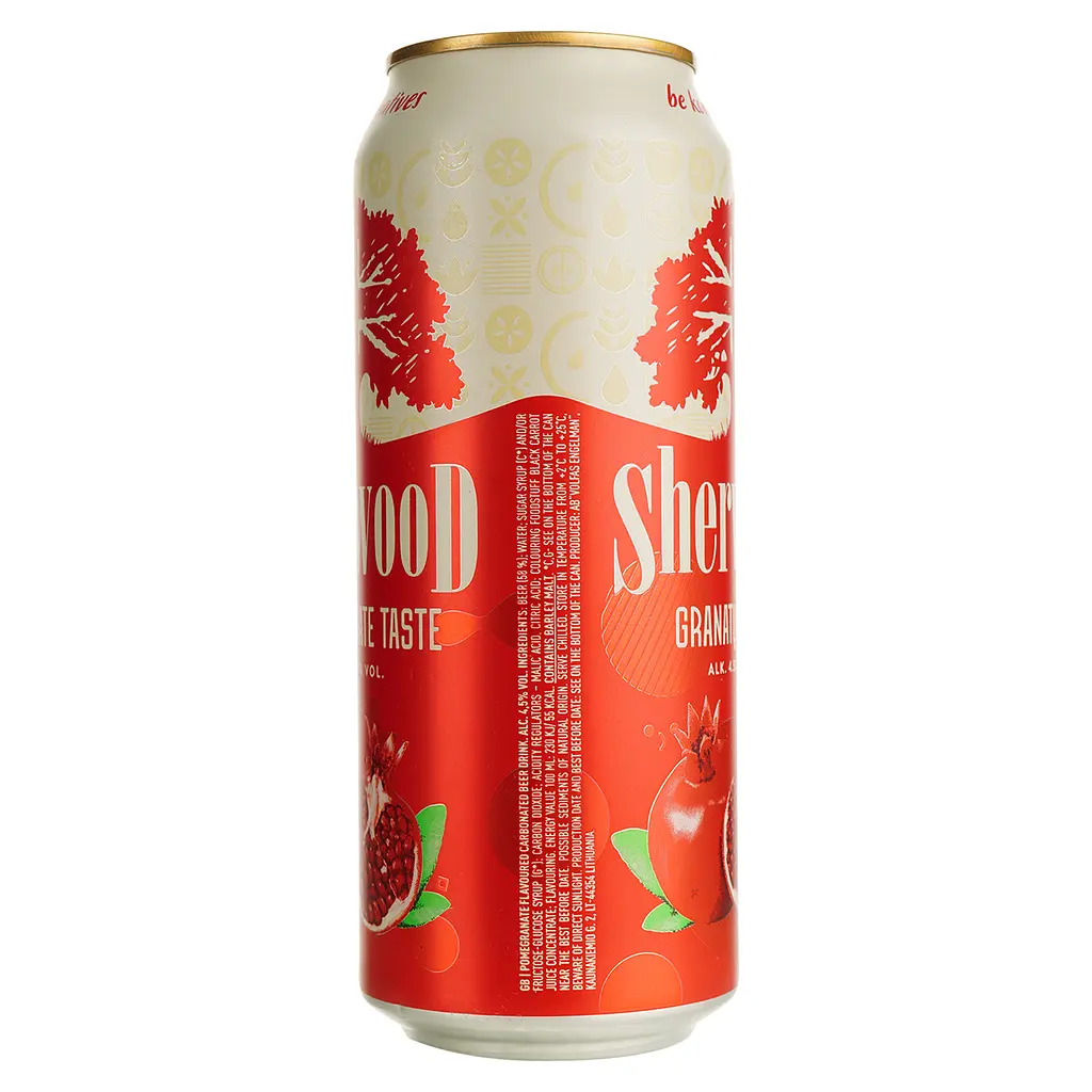 Суміш пива з соком Sherwood Pomegranate світле 4.5% 0.5 л з/б - фото 2