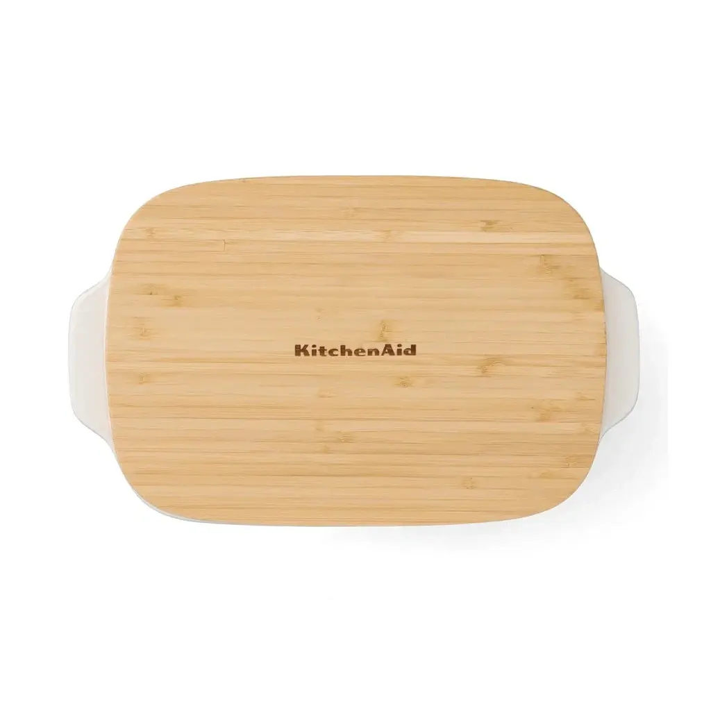 Форма для випікання KitchenAid з кришкою керамогранітна 1,9 л Фісташкова (CC007425-001) - фото 3