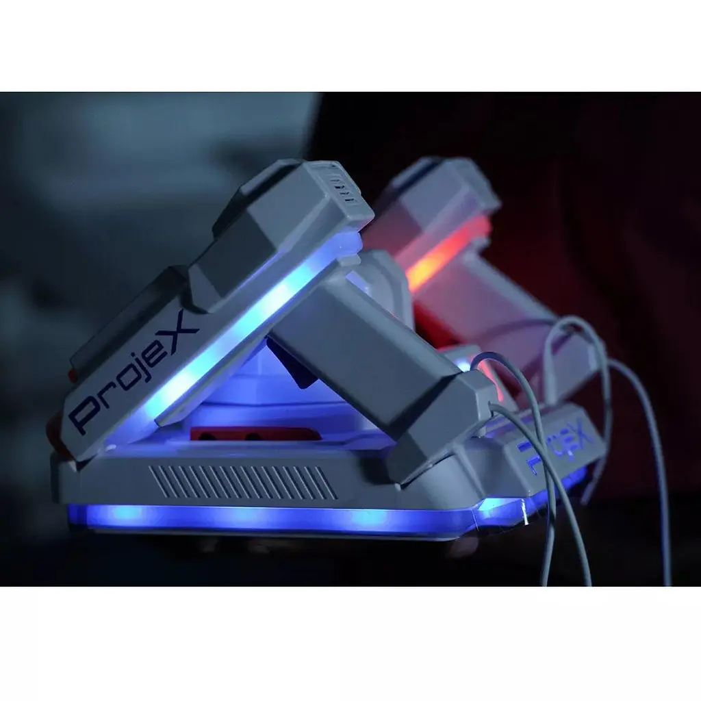 Ігровий набір для лазерних боїв - Проектор Laser X Animated (2 ігр. бластери, 3 слайда-цілі) Laser X 52608 - фото 5