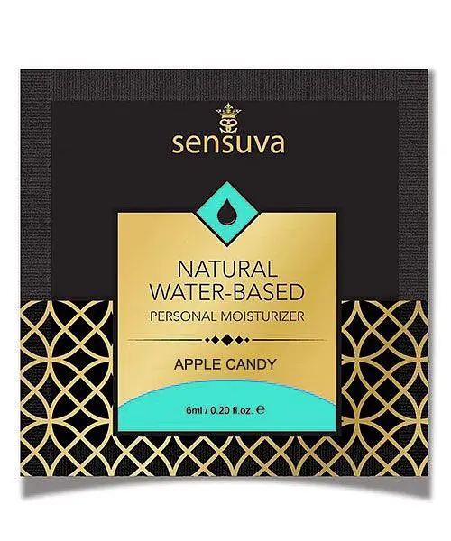 Пробник лубриканту Sensuva Natural Water-Based Apple Candy, 6 мл