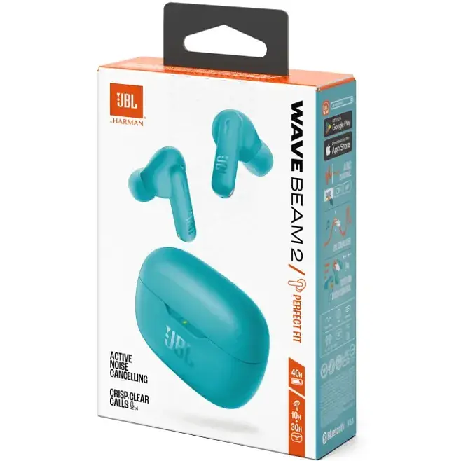 Гарнитура JBL Wave Beam 2 Blue (JBLWBeam2BLU) (7065570) - фото 6