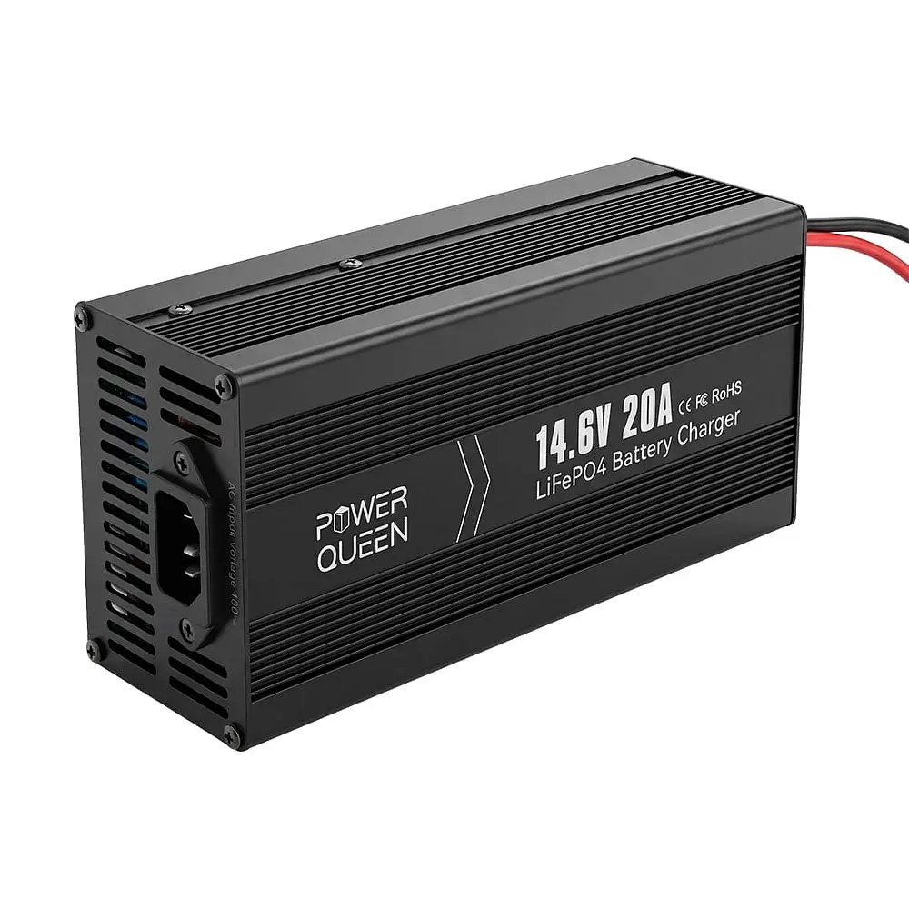 Зарядний пристрій для акумуляторних батарей LiFePO4 14.6V/20A Power Queen P12V20A-BCHA-X (44-00528) - фото 4
