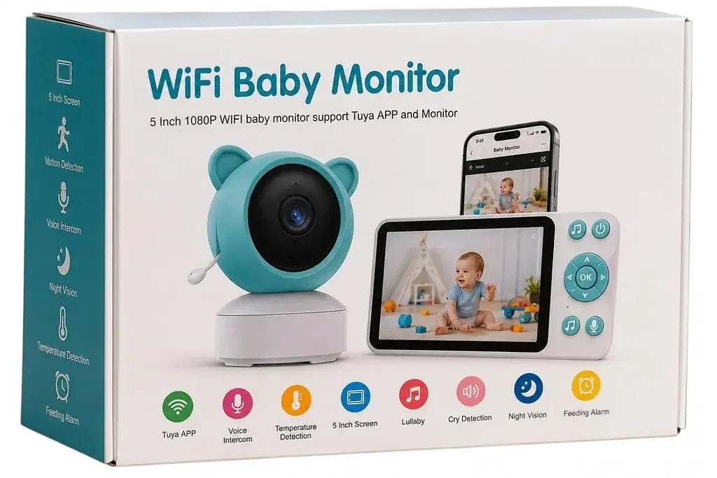 Відеоняня C8 Wi-Fi з монітором 5″ - фото 4
