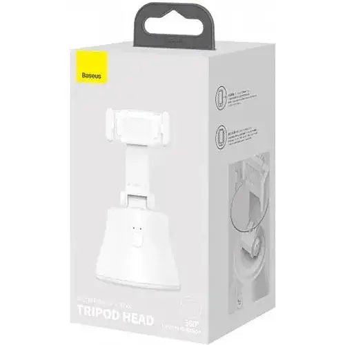 Смарт тримач для смартфона Baseus 360°AI Following Shot Tripod Head автоматичний поворотний білий (SUYT-B02) - фото 6