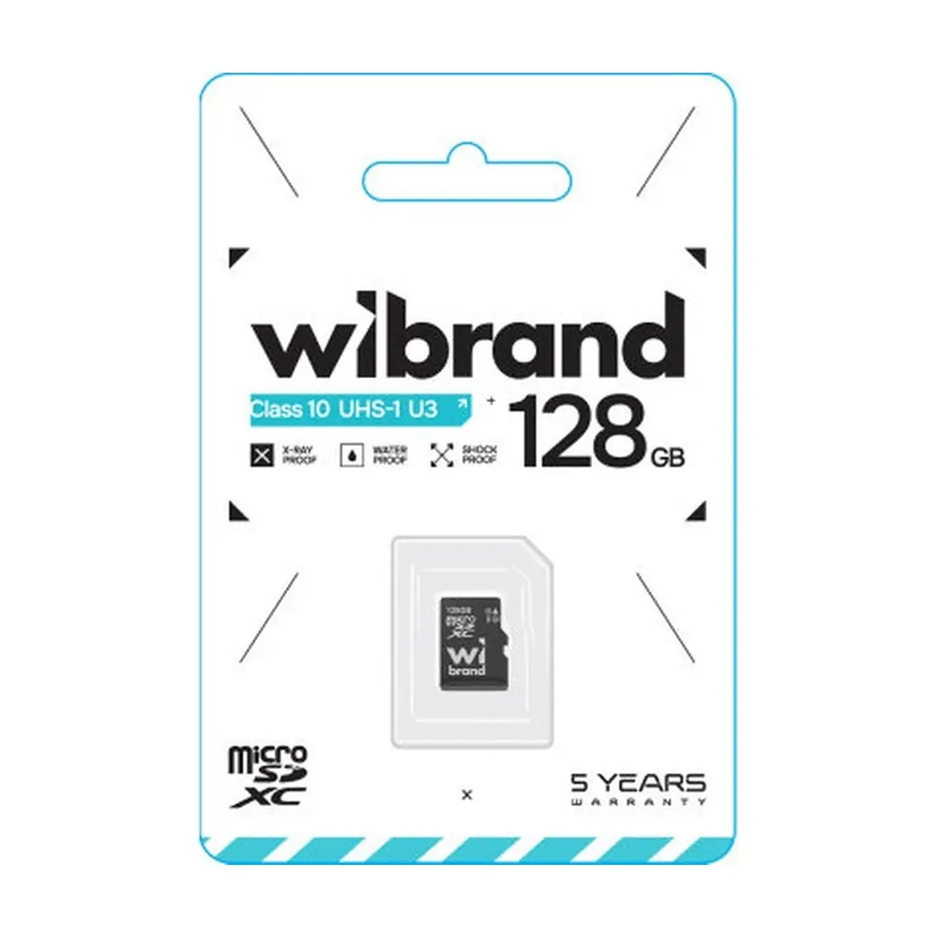 Карта пам'яті Wibrand 128GB mictoSD class 10 UHS-I U3 (WICDHU3/128GB) - фото 2
