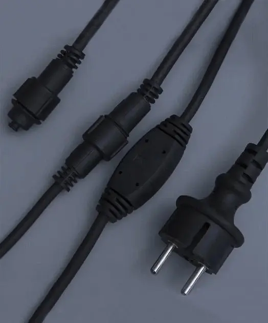 Гірлянда LED 120 3.3Line Short Curtain Bulbashky Бахрома M-2 Мультицветна 5M Вул.+сої Чорний (47674-7235_676) - фото 7