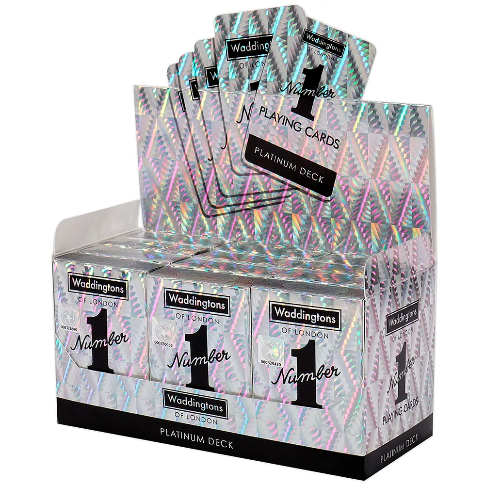 Игральные карты WADDINGTONS No.1 Playing Cards - Platinum - фото 5