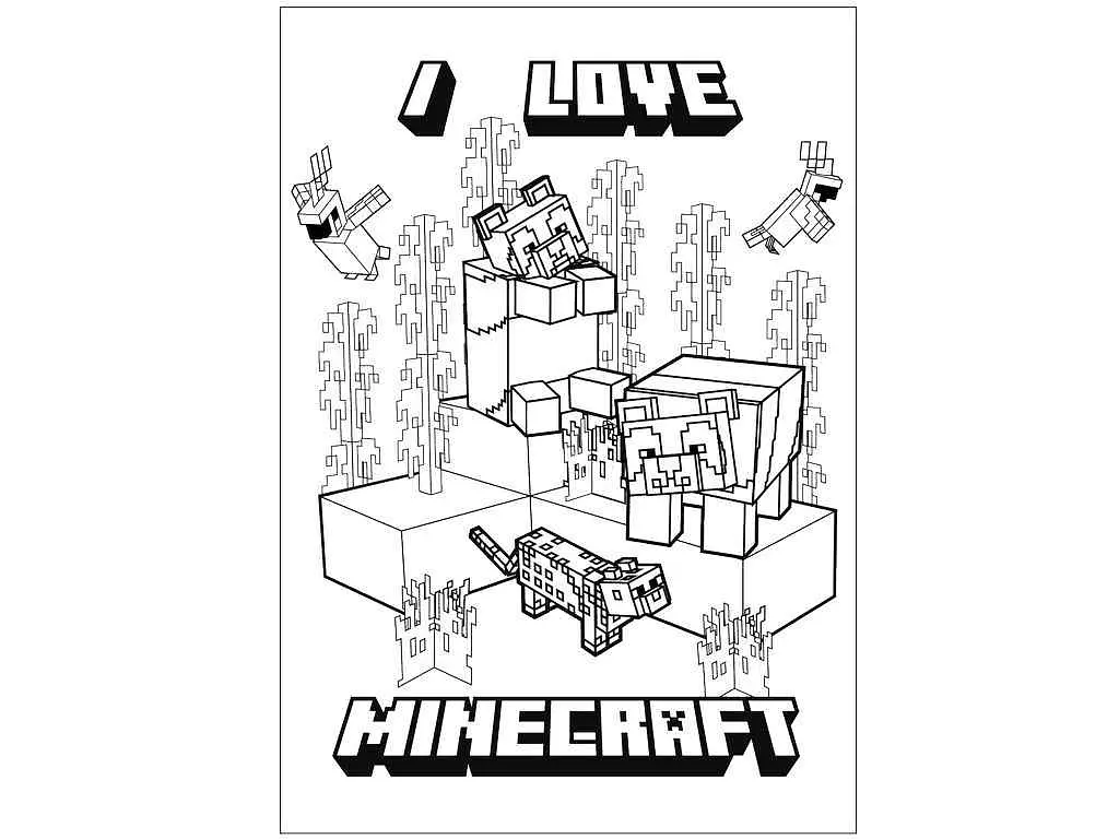 Розфарбовка YES А4 Minecraft з наліпками та завданнями, 12 стор. (743222) - фото 2