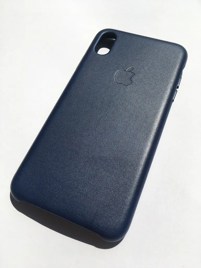 Оригінальний шкіряний чохол для iPhone XS Max Apple Leather Case Midnight Blue MRWU2ZM/A - фото 7