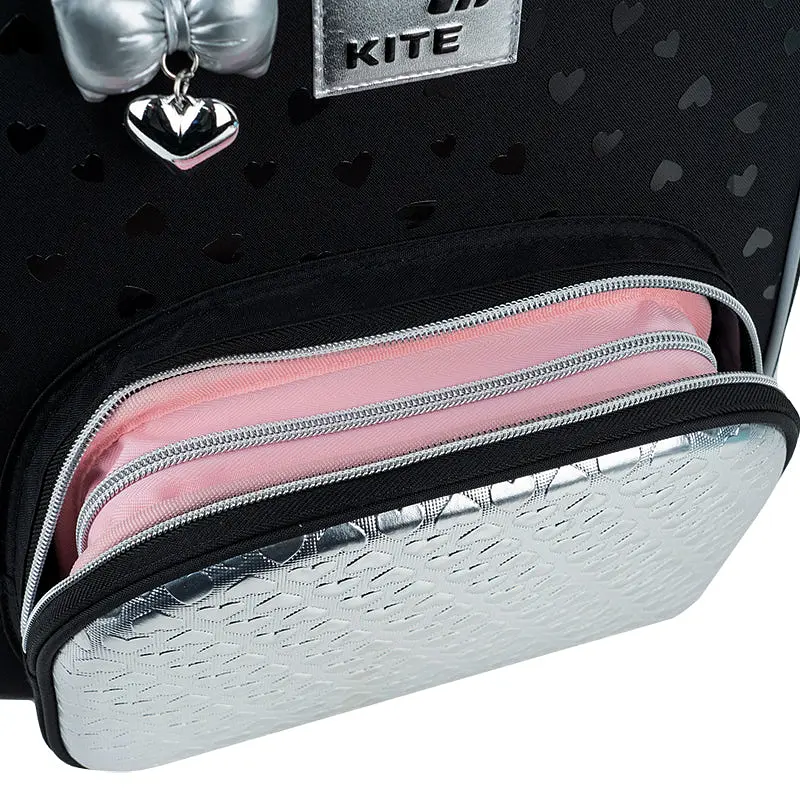 Рюкзак школьный каркасный Kite Education Black&Silver (K26-556M-2) - фото 7