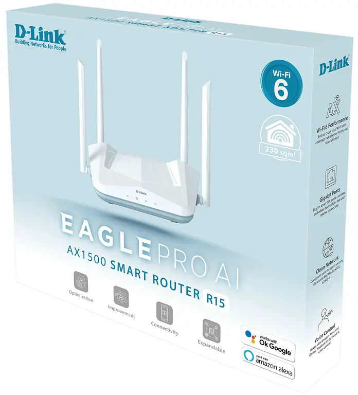 Маршрутизатор R15 X1500 3xGE LAN, 1xGE WAN D-Link teh0017296 - фото 6