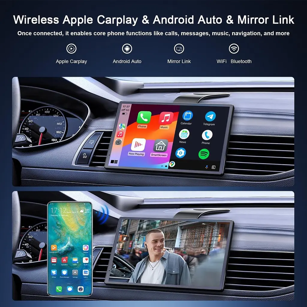 Бездротова автомагнітола Avylet 8" з Apple CarPlay, Android Auto, GPS і камерою - фото 2