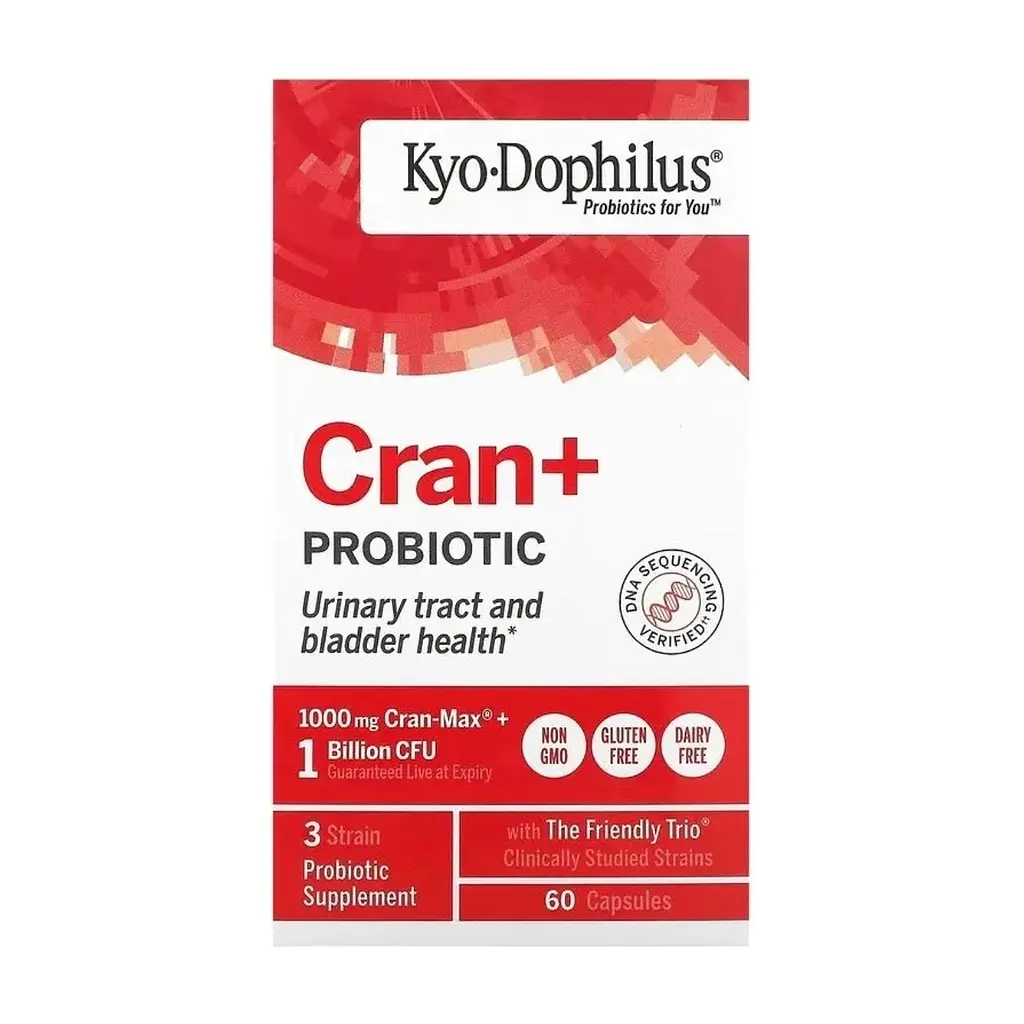 Вітамінно-мінеральний комплекс Kyolic Пробіотик з журавлиною, Kyo-Dophilus, Cran+ Probiotic, 60 капсул (WAK-35941)