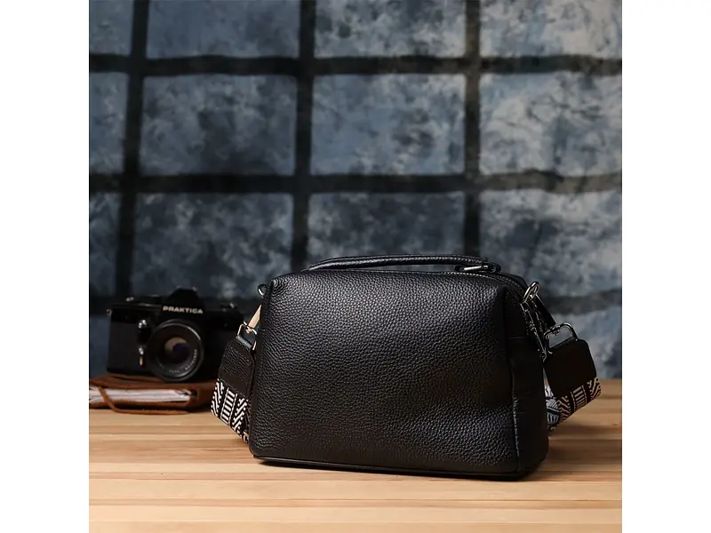 Жіноча сумка на два відділення з натуральної шкіри Vintage 22,5×14×9,5 см sum0027585 - фото 10