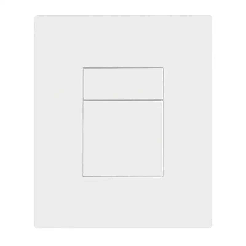 Панель змиву пластикова Koer KT-0607-03 157x198x3mm, кнопка квадратна біла KR5714, Білий - фото 4