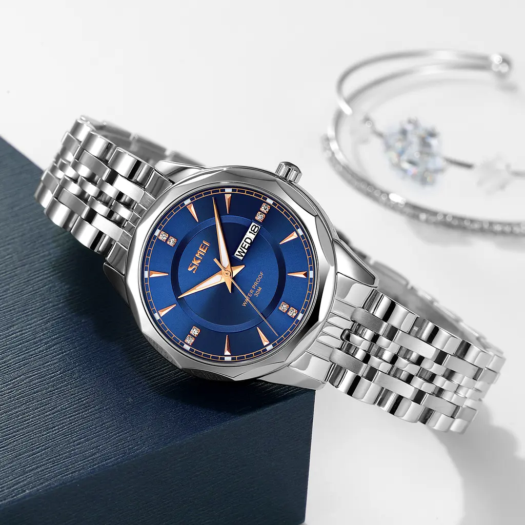 Жіночий наручний годинник 9264SIBU Silver-Blue Skmei acs0029829 - фото 3