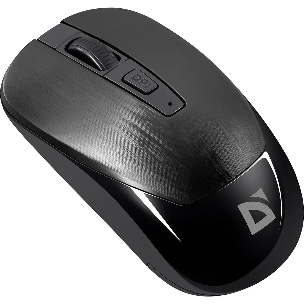 Мишка Defender Wave MM-995, бездротовий, 4 кн. до 1600 dpi, безшумна, чорна - фото 4