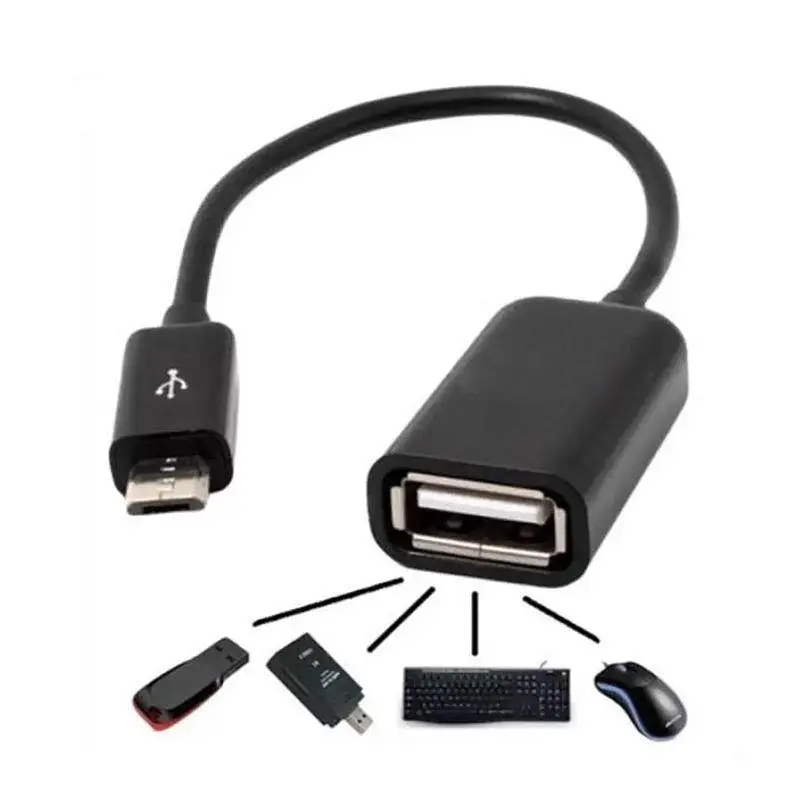Кабель GRAND OTG мікро на USB 2.0 0.17 м чорний - фото 3
