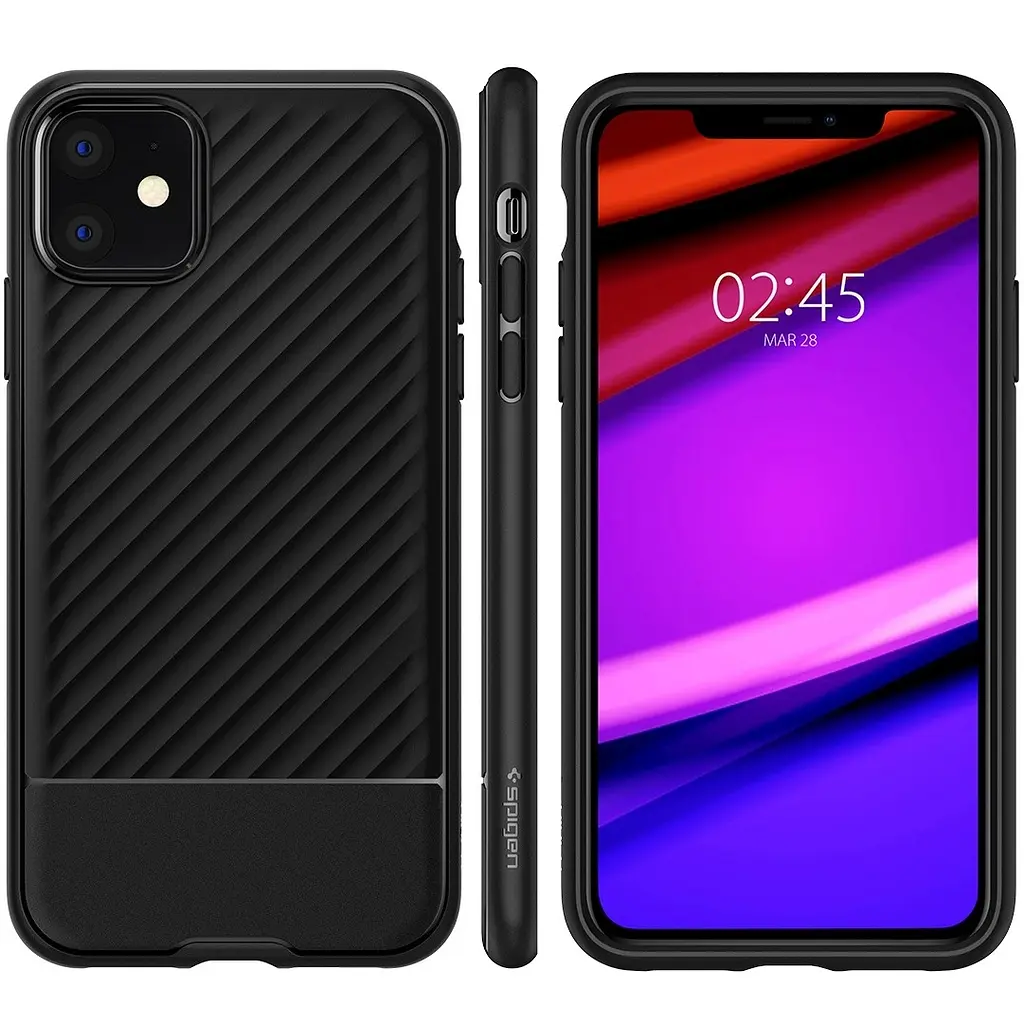 Протиударний чохол Spigen Core Armor для Iphone 11 Black 076CS27072 - фото 12