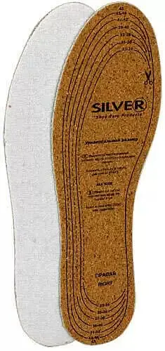 Стельки Silver Natural Cork Insole Fresh Line, 1 пара - фото 2