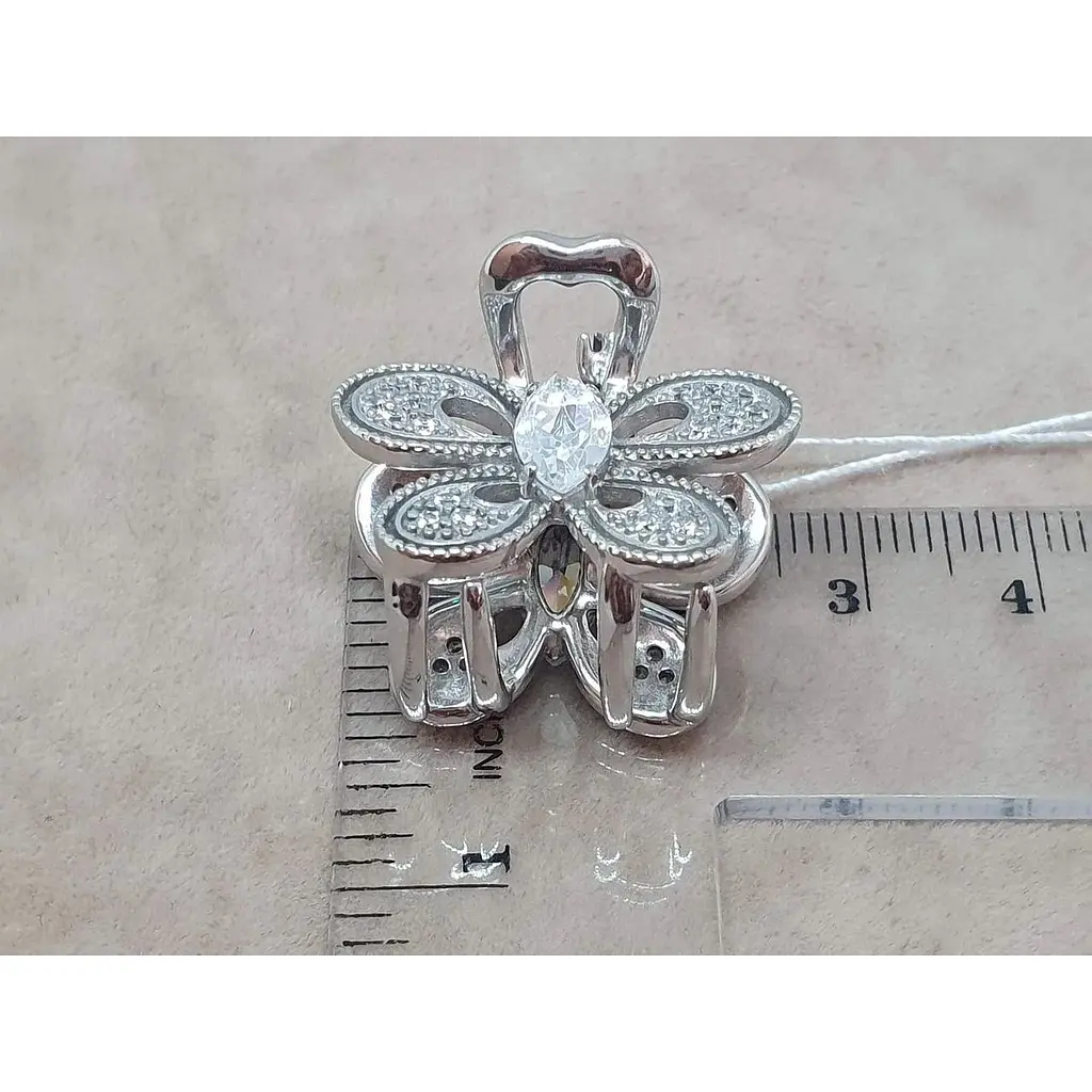 Срібна шпилька для волосся Ірій з фіанітами. 9311 БЕЛ - фото 6