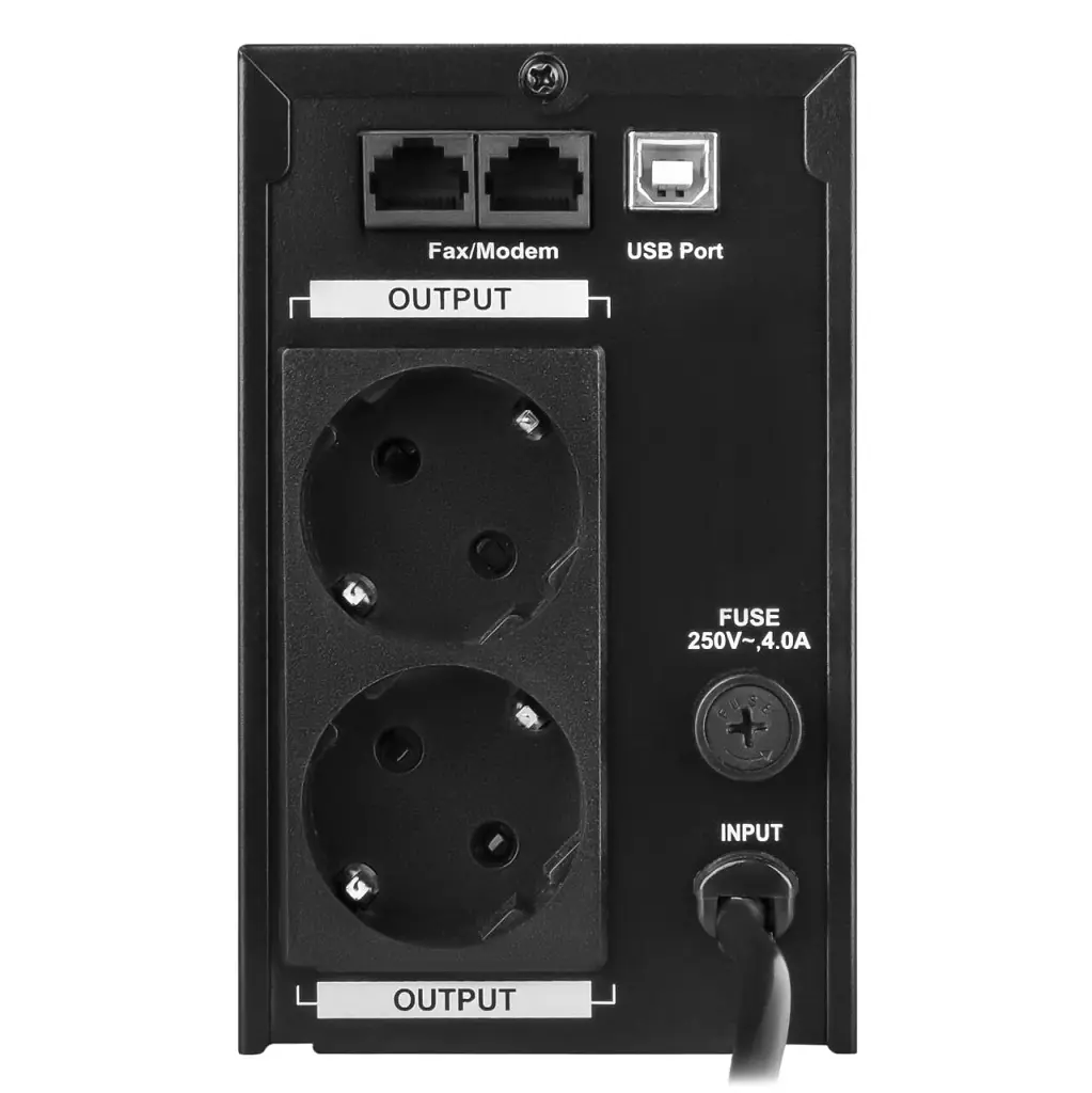 ДБЖ LogicPower LP UL650VA (390Вт) лінійно-інтерактивне, АКБ 12В 7Аг, USB, LCD - фото 4