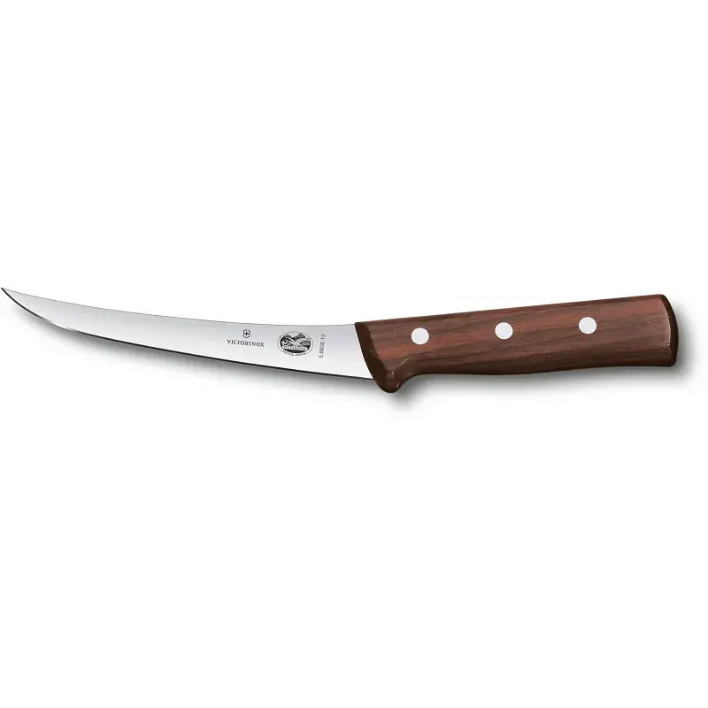 Кухонний ніж Victorinox Wood Boning вузький лезо 15см з дерев. ручкою - фото 2
