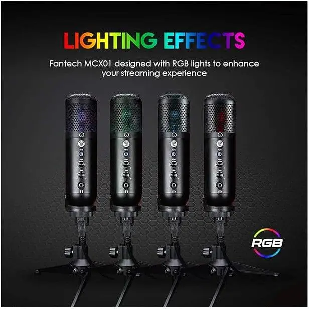 Конденсаторний мікрофон для подкастів, потокового передавання FANTECH LEVIOSA MCX-01, кардіоїдний дизайн з - фото 4