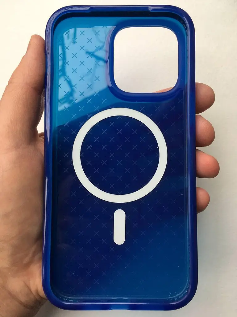 Протиударний чохол Tech21 Evo Check MagSafe для iPhone 14 Pro Max (6.7") Classic Blue - фото 7