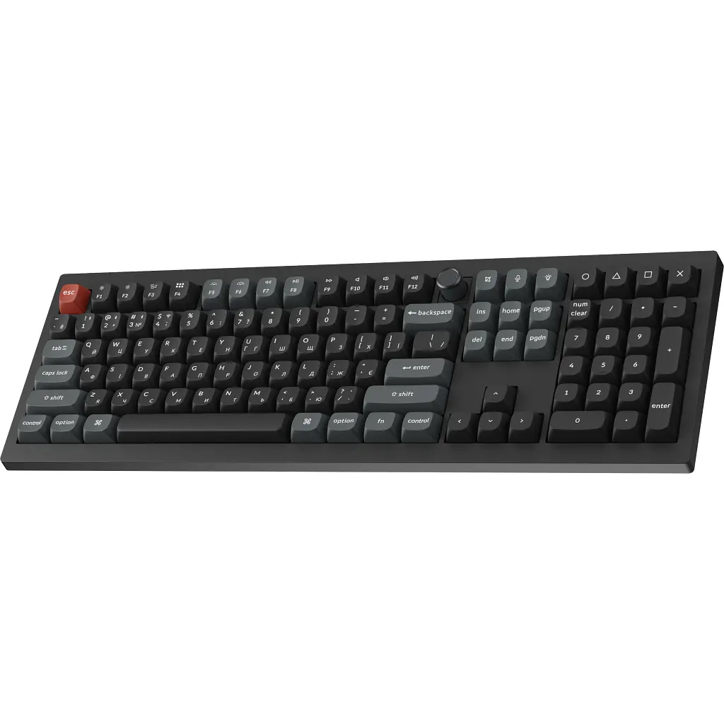 Клавіатура Keychron V6 Ultra Keychron Red Switch RGB UA Black (V6U-D1-UA) - фото 4