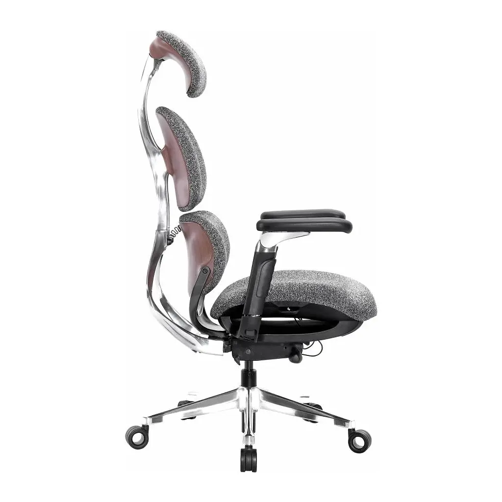 Крісло ігрове GT Racer X-819 Gray (X-819 Fabric Wood Gray) - фото 4