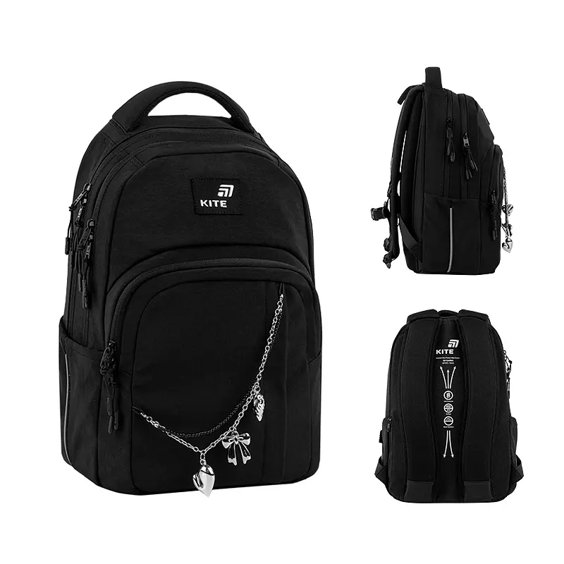 Рюкзак для старшої школи Kite Education teens 2578M Black&Charm Чорний (K26-2578M-1) - фото 2