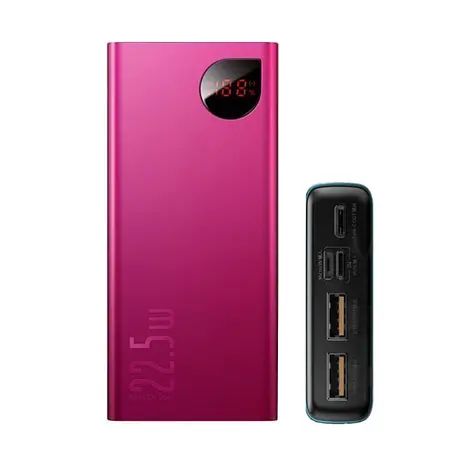 Дополнительная батарея Baseus Adaman Metal Digital Display (20000mAh) (PPIMDA-A09) Красная - фото 2