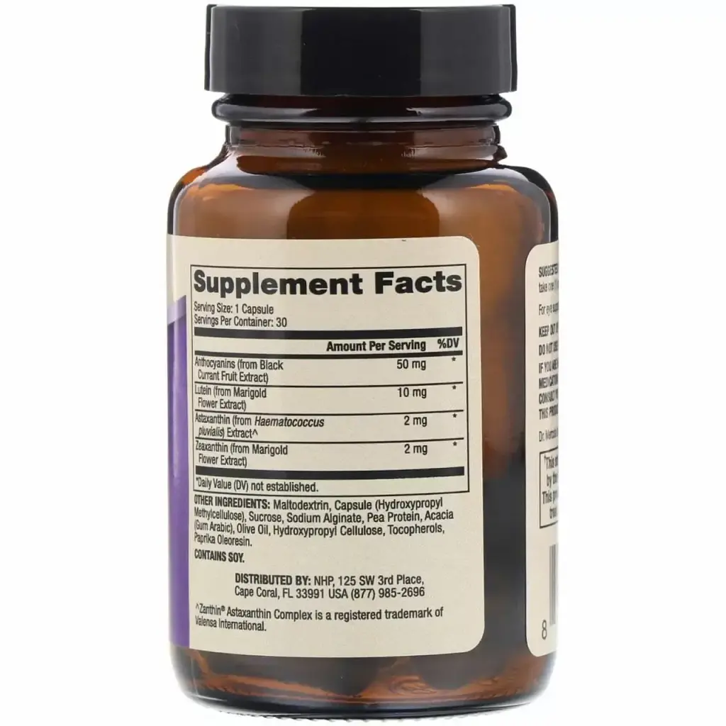 Вітаміни для очей з лютеїном Dr. Mercola Eye Support 30 капсул - фото 2