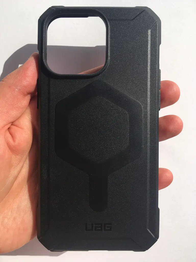 Оригінальний протиударний чохол для iPhone 15 Pro Max UAG Essential Armor MagSafe Black (114296114040) силіконовий - фото 5
