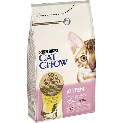 Сухий корм для кішок Purina Cat Chow Kitten з куркою 1.5 кг (5997204513984) - фото 3