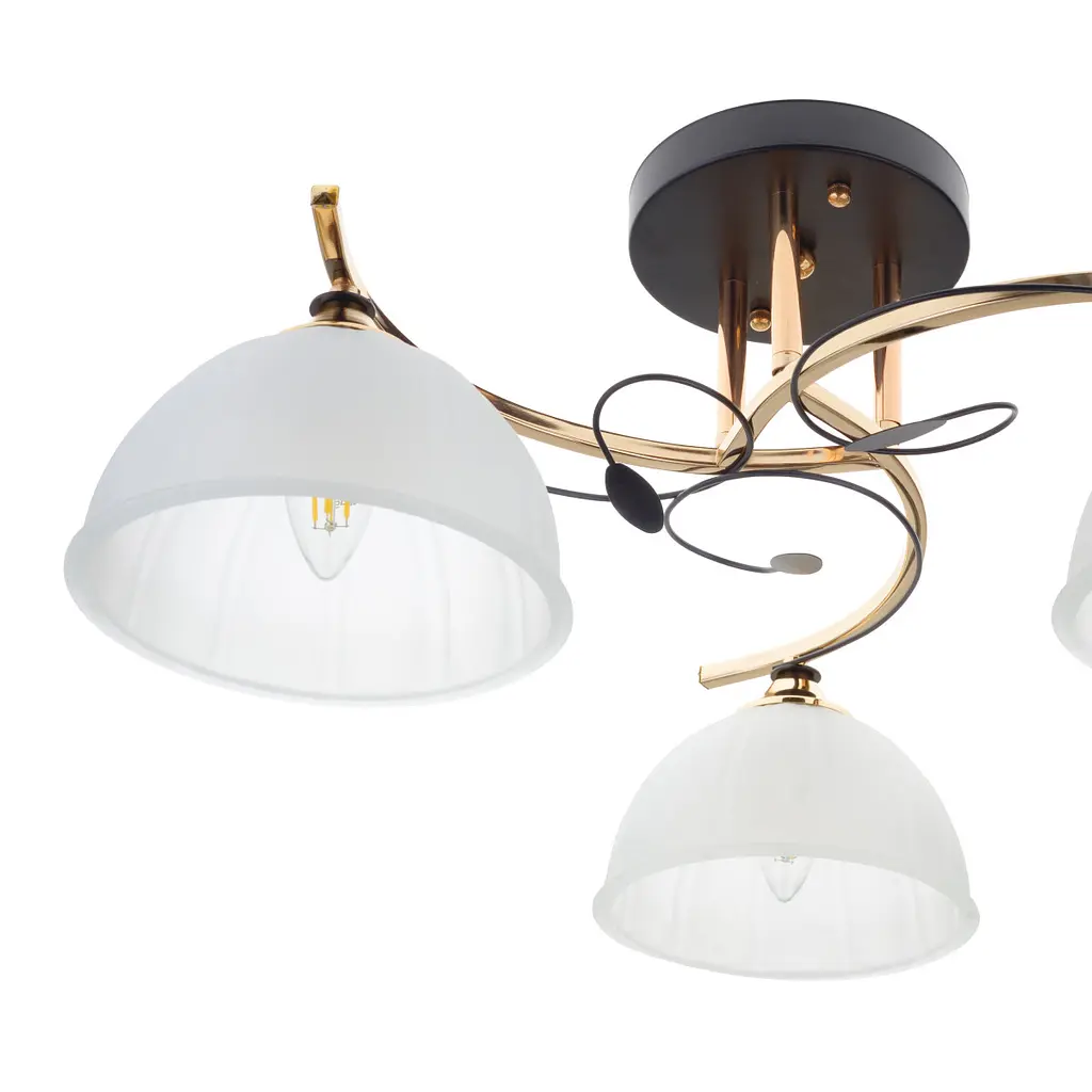 Люстра потолочная Brille в прихожую E27 60W BK (LK-713S/3) - фото 2