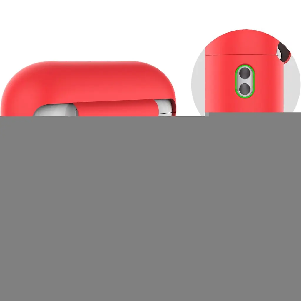 Чохол AhaStyle Colorful Silicone Case для AirPods Pro 2 Red [CP-187-2-C-RD] [133843] - фото 3