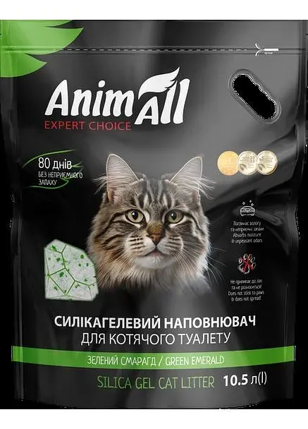 Наповнювач AnimAll Зелений Смарагд силікагель 4.5 кг 10.5 л