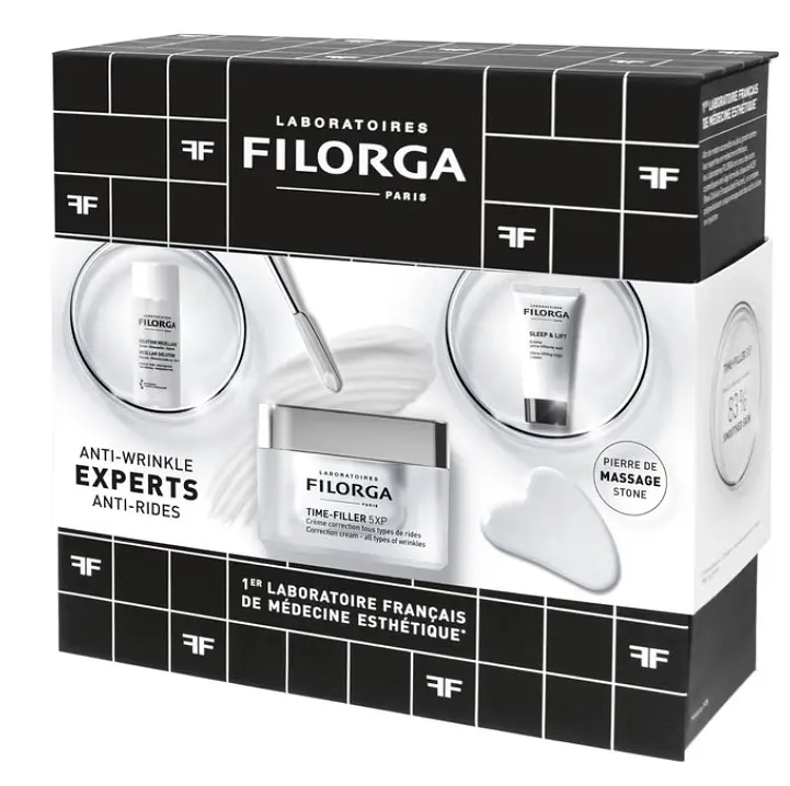 Набір Filorga Крем для обличчя Time-filler 5ХР 50 мл + Міцелярний лосьйон Solution Micellaire 50 мл + Нічний крем Sleep & lift 15 мл - фото 2