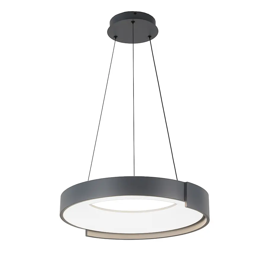 Люстра стельова LED Levistella 781P3167 (500) GY, 74W, 3000-6000K, сірий метал, сучасний стиль - фото 2