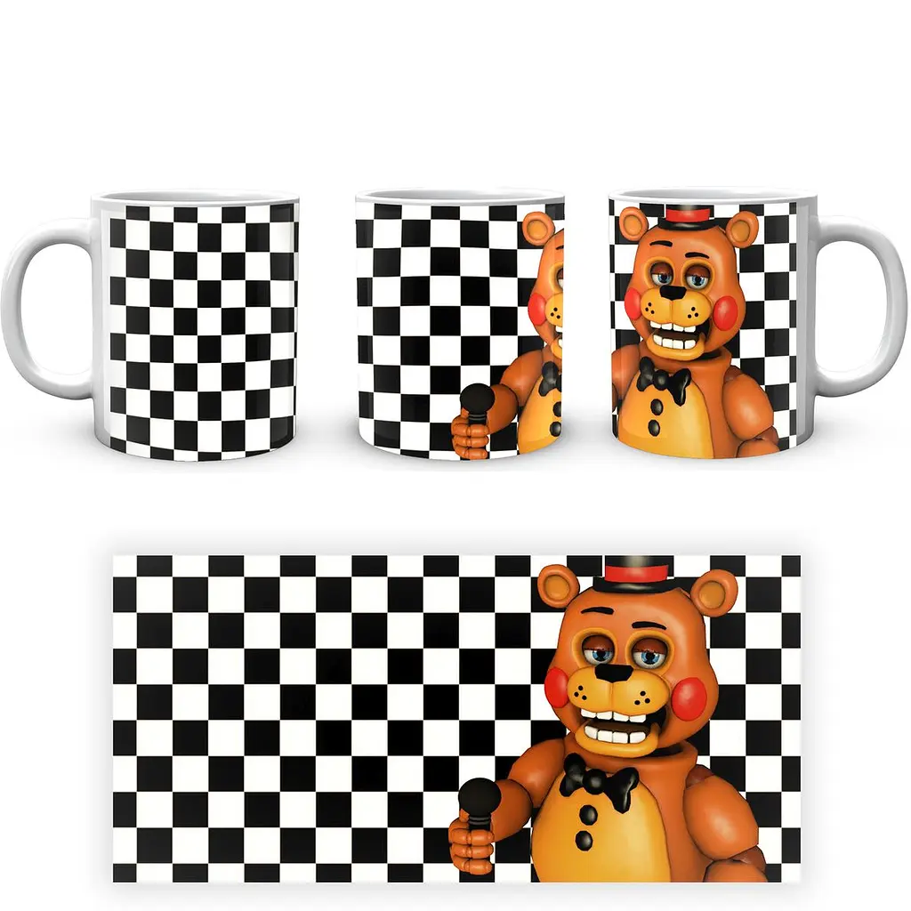 Кружка GeekLand Five Nights At Freddys Пять ночей с Фредди Тот Фредди С микрофоном FN.02.395 330 мл белая - фото 3