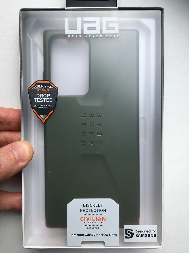 Оригінальний протиударний чохол UAG Civilian для Samsung Galaxy Note 20 Ultra (6.9") Olive Drab 21220D117272 - фото 2