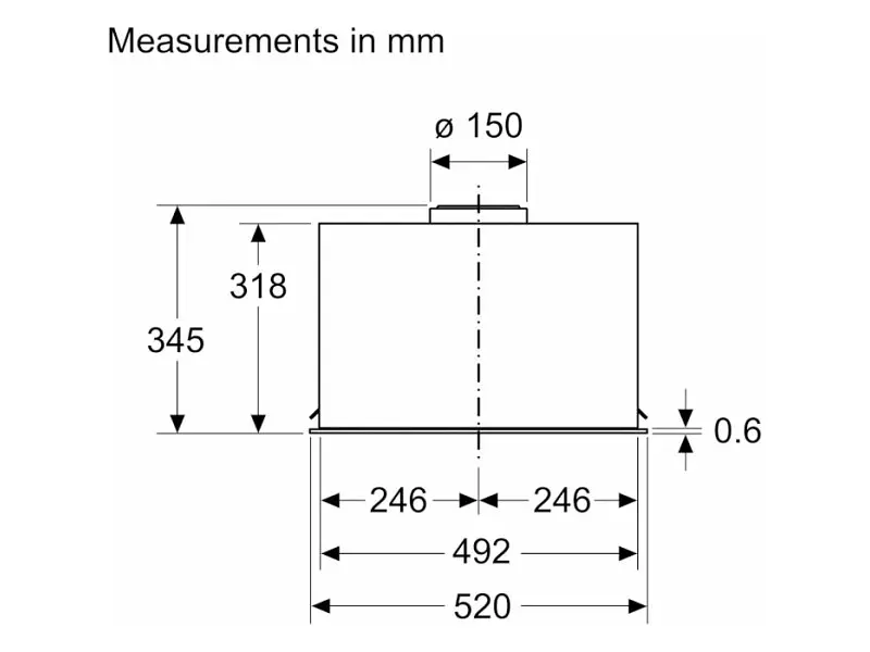 Витяжка вбудована Bosch DLN56AC50 - фото 9