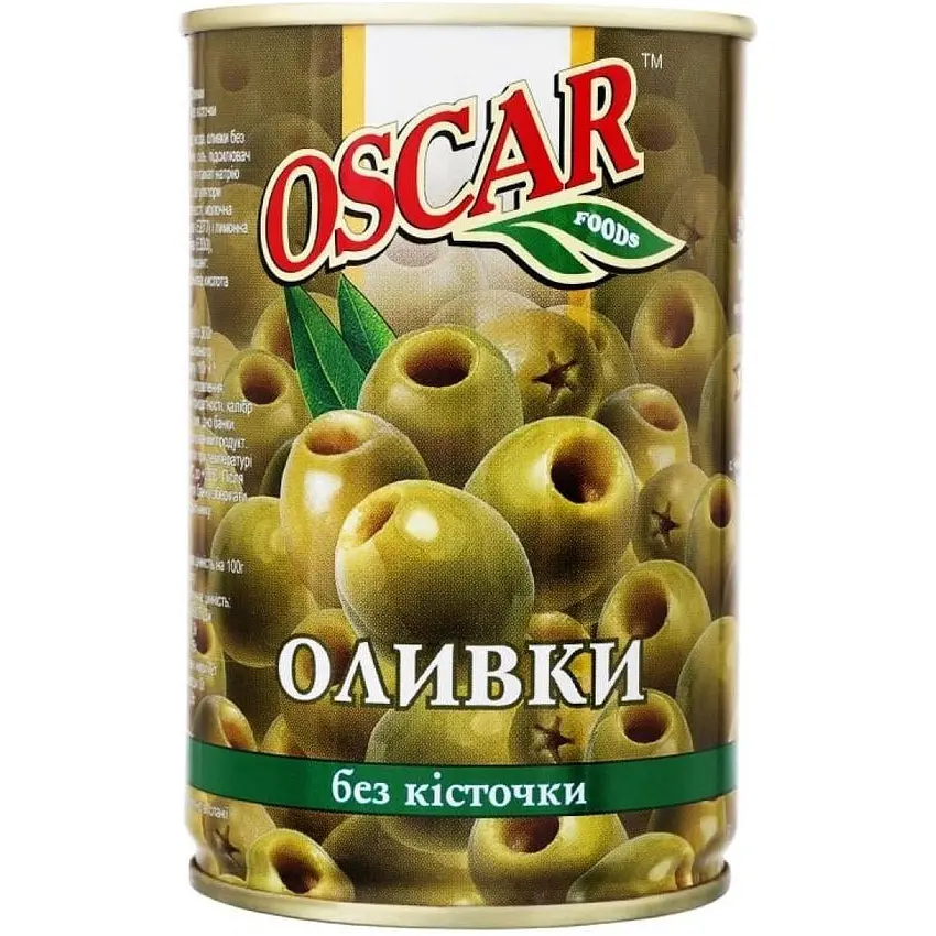 Оливки Oscar без кісточки 400 г