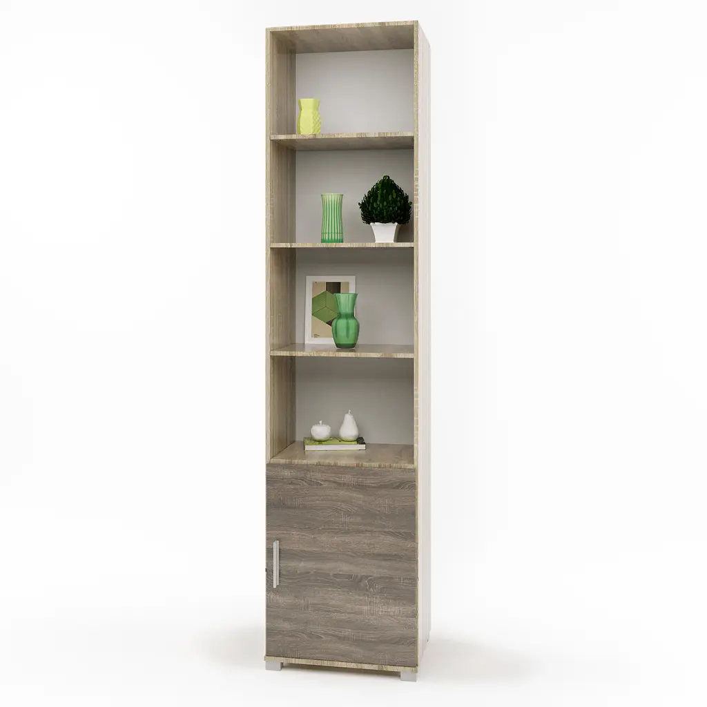 Пенал открытый Эверест Бриз-14 с дверцей Сонома/Трюфель (DTM-2282) - фото 2