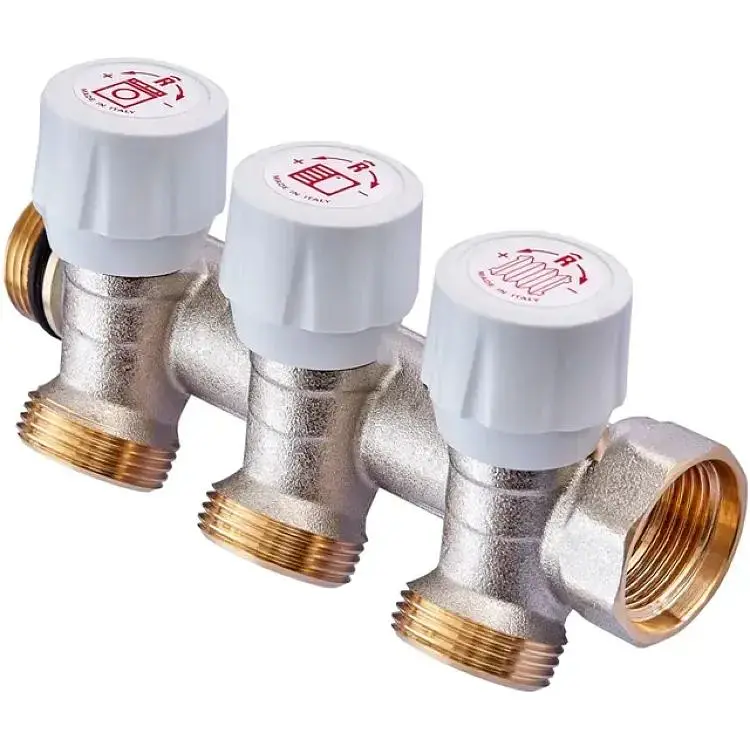Колектор з регулюючими вентилями на Roho 3 вих. R809-03 - 3/4"x3/4" Ek RO0250