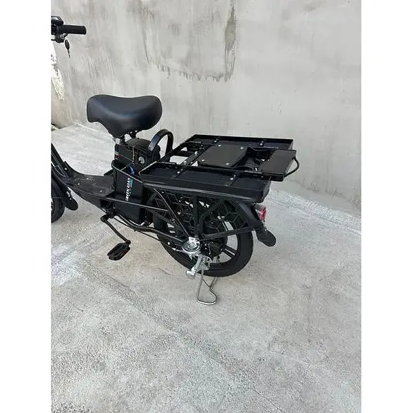 Электровелосипед Green Giant U18" 600W 48V 16Ah + складной багажник сиденье черный - фото 11