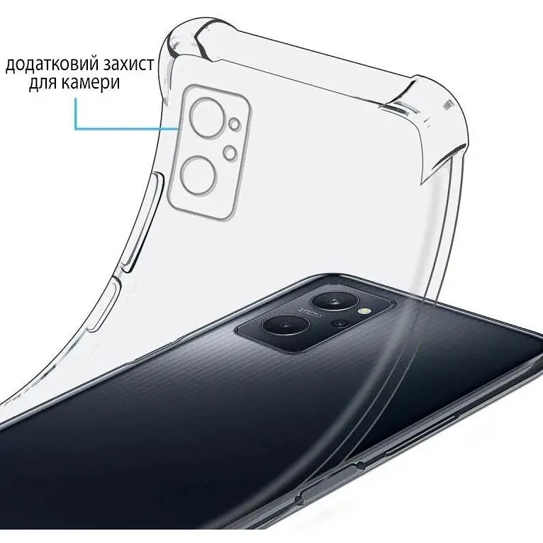 Панель BeCover Anti-Shock для Realme 9i Clear (708924) - фото 2