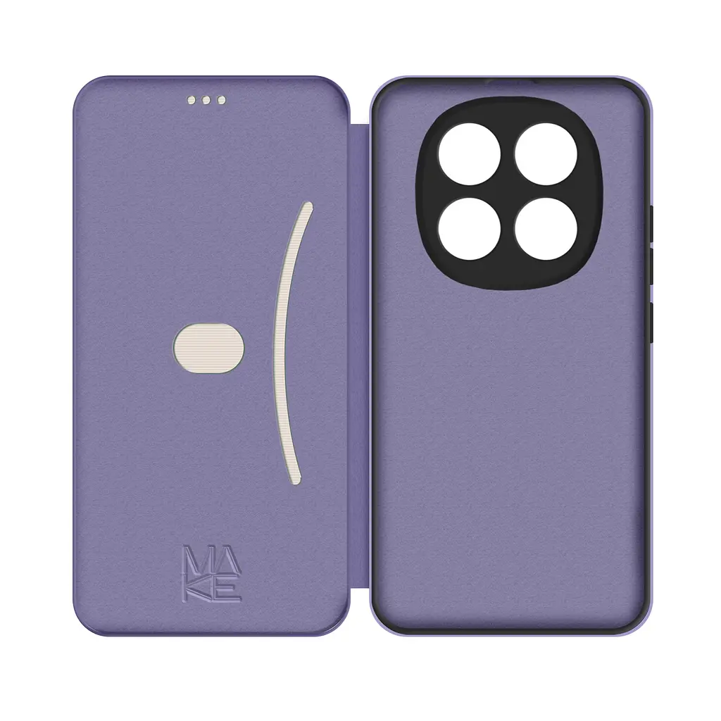 Чохол-книжка MAKE Xiaomi Redmi Note 15 Pro 5G Flip Mist Purple - фото 4